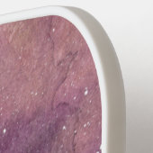 Paarse Waterverf Galaxy Monogram Pickleball Paddle (Links Detail)