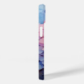  Paarse Waterverf Hydrangea Naam Sjabloon Case-Mate iPhone Case (Achterkant / Rechts)