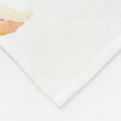 Paarse waterverf Iris gepersonaliseerd Fleece Deken (Hoek)