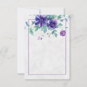 Paarse waterverf met blanco geld kaart (Voorkant)