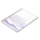 Paarse waterverf notitieboek (Linkerzijde)