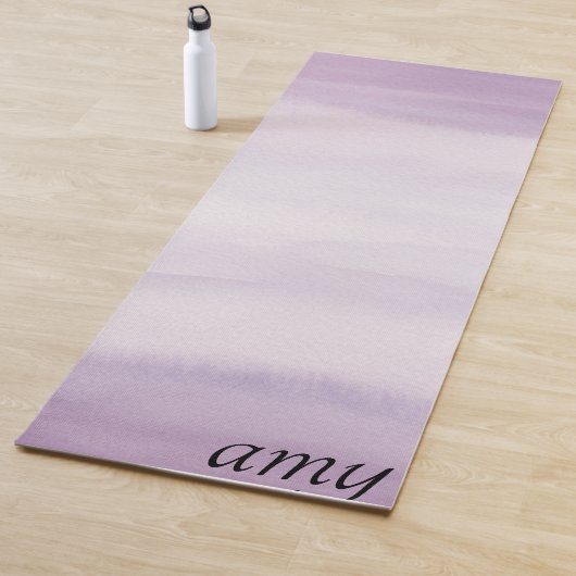 Paarse Waterverf Ombre Persoonlijk Yogamat (In situ)