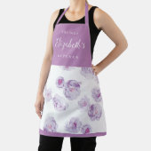 Paarse waterverf op maat gekookt schort (Insitu)