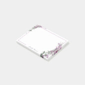 Paarse waterverf op maat post-it® notes (Schuin)