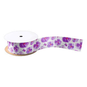 Paarse waterverf panty altviool art lint