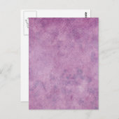 Paarse Waterverf Papieren achtergrond Sjabloon lee Briefkaart (Voorkant / Achterkant)