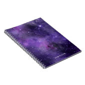 Paarse Waterverf ruimteas Notitieboek (Rechterzijde)