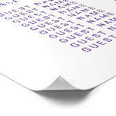 Paarse Waterverf Schouderblad Poster (Hoek)