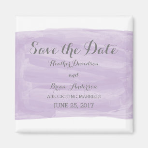 Paarse Waterverf sparen de Magnet van de Datum Magneet