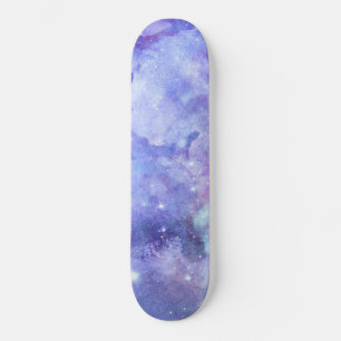 Paarse Waterverf sterrenhemelvaart Skateboard