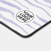 Paarse Waterverf Stripes Desk Mat Muismat (Hoek)