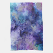 Paarse waterverf theedoek (Verticaal)