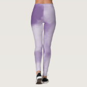 Paarse Waterverf Tie Dye Abstract Leggings (Achterkant)