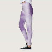 Paarse Waterverf Tie Dye Abstract Leggings (Links)