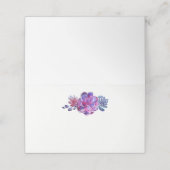 Paarse Waterverf vetplanten bruiloft (Buitenkant ongevouwen)