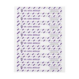 Paarse we hebben gestreepte verplaatsen