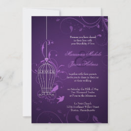 Paarse wedstrijd met RSVP & Info Kaart