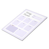 Paarse Weekplanner Notitieblok (Schuin)