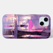 Paarse Weer Anime Impressionisme Case-Mate iPhone Case (Achterkant (horizontaal))