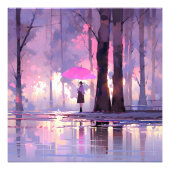 Paarse Weer Anime Impressionisme Foto Afdruk (Voorkant)