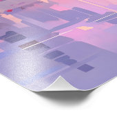 Paarse Weer Anime Impressionisme Foto Afdruk (Hoek)