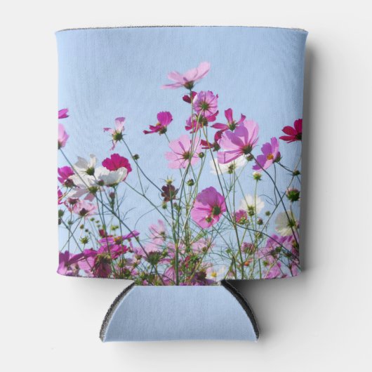 Paarse weide met wilde bloemen Blikjeskoeler (Voorkant)