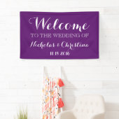 PAARSE Welkomstbruiloft Banner Rustic Gold (Insitu)