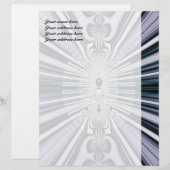 Paarse Wereld Custom Briefhoofd (Voorkant / Achterkant)