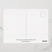 Paarse Wereld Vredesdiamanten  Folie Feestdagen Briefkaart (Achterkant)