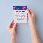 Paarse wervelkolom - fractale kunst flyer (Hand)