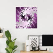 Paarse wervelkolom poster (Thuiskantoor)