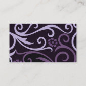 Paarse wervelkolom Visitekaartje (Achterkant)