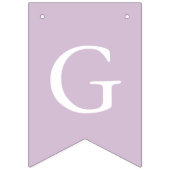 Paarse White Cross-Girl Baptism Bunting Flags Vlaggetjes (Eerste vlag)