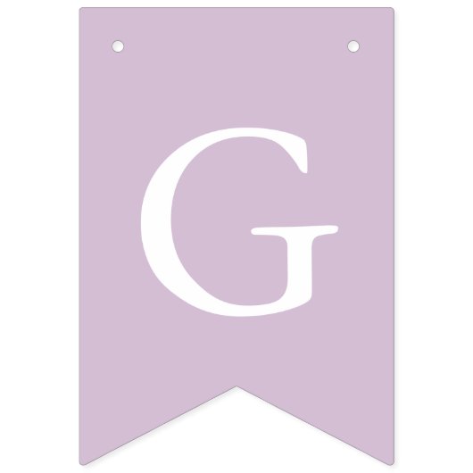 Paarse White Cross-Girl Baptism Bunting Flags Vlaggetjes (Eerste vlag)