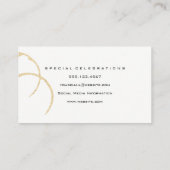 Paarse Wijn Logo | Wijnmakerij Visitekaartje (Achterkant)