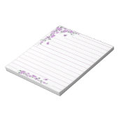 Paarse wijnbloem notitieblok (Gedraaid)