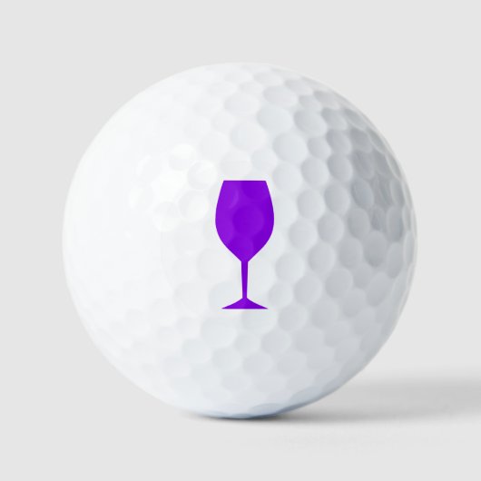 Paarse-wijnglas Golfballen (Voorkant)
