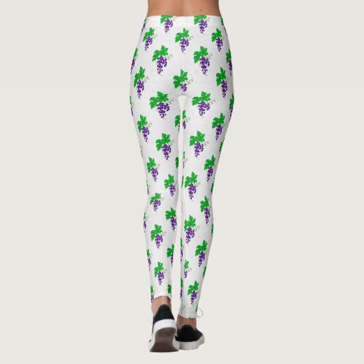 Paarse wijnstok leggings (Achterkant)