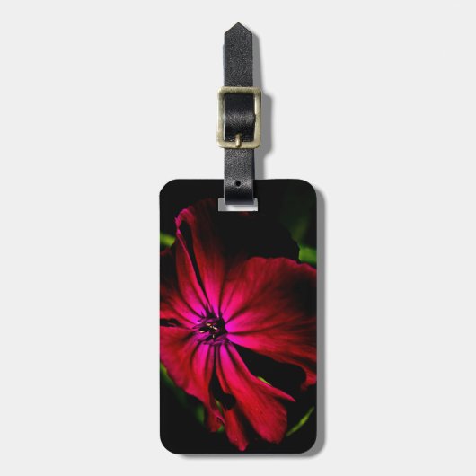 Paarse Wild Flower cd ltcna Bagagelabel (Voorkant verticaal)