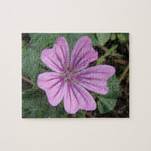 Paarse Wildbloem Puzzle Legpuzzel