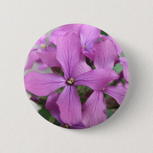 Paarse Wildbloemen Button (Voorkant)