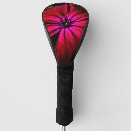 Paarse wilde bloem dcm golfheadcover (Voorkant)