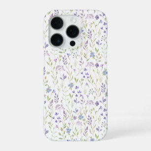 Paarse Wilde Bloem iPhone 16 Pro Hoesje