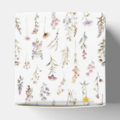 Paarse Wilde Bloemen Bruidsfeest Aangepaste Dankje Bedankdoosjes (Bovenkant)