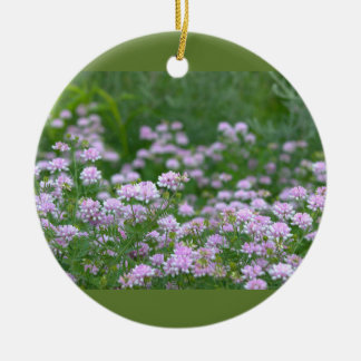 Paarse wilde bloemen foto ornament