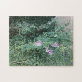 Paarse wilde bloemen legpuzzel (Horizontaal)