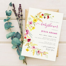 Paarse Wilde Orchideeën Bloemenkrans Baby Shower