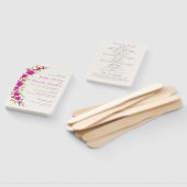 Paarse wilde trompet wijnstok bloementuin bruiloft handwaaier (Niet-gemonteerd)