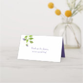 Paarse Wildflower Blossoms laat plaats kaarten (Achterkant)