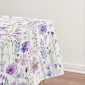 Paarse Wildflower Butterfly Pattern tafelkleed (Voorbeeld)